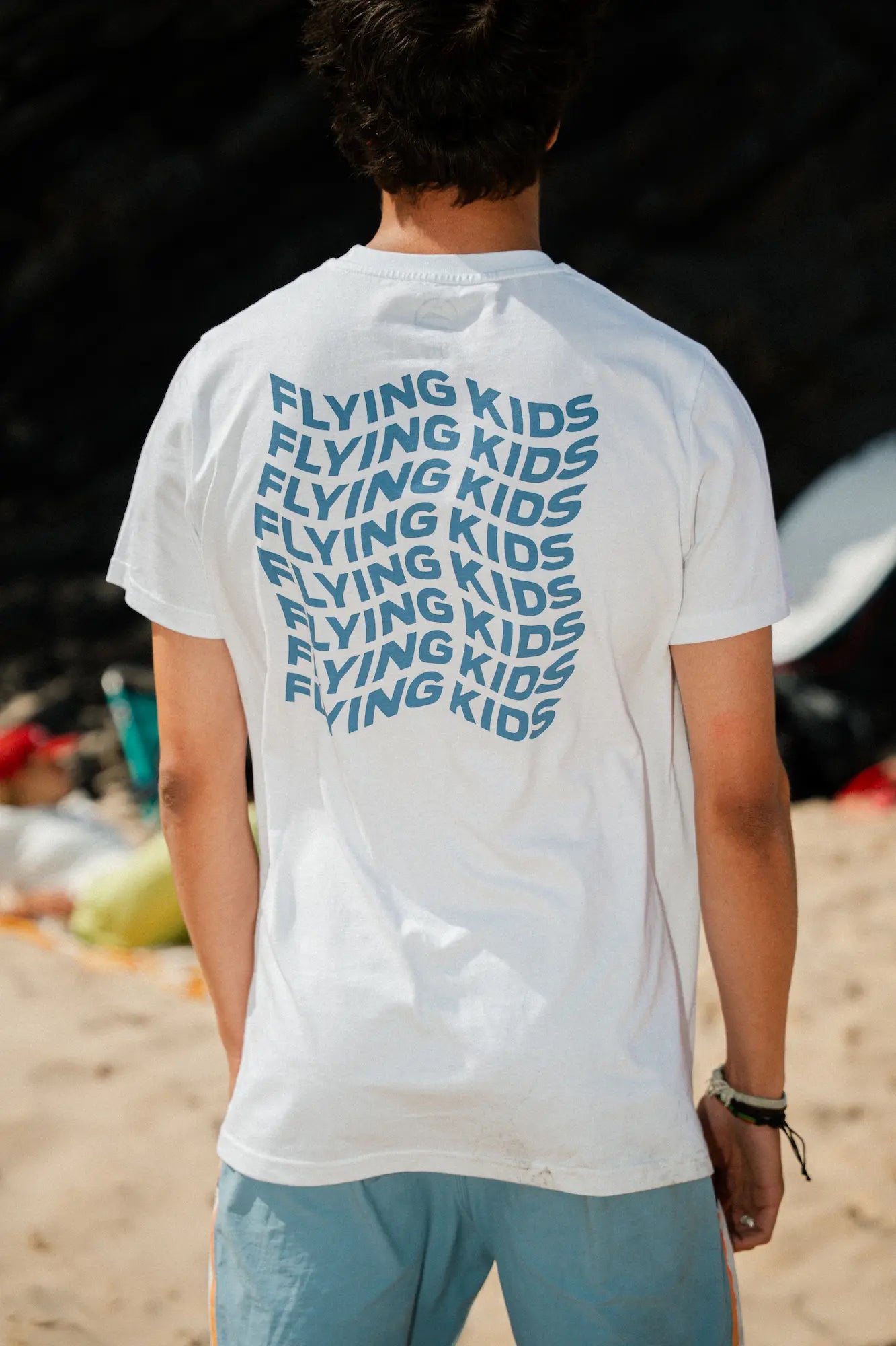 T-shirt blanc Flying Kids