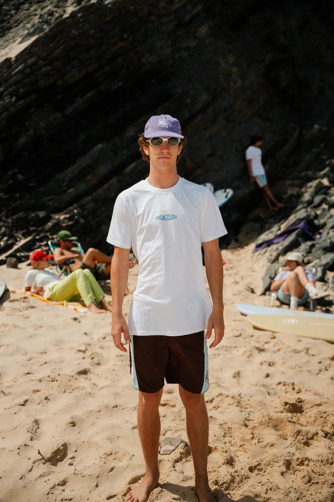 T-shirt Big Kids On Board Blue Wave