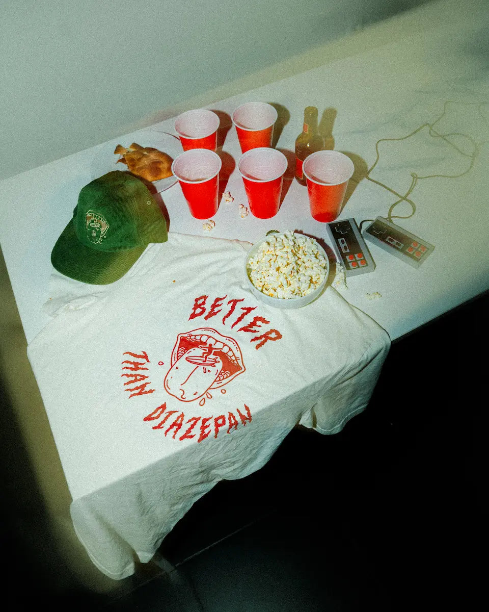 T-shirt crème de plage au diazépam