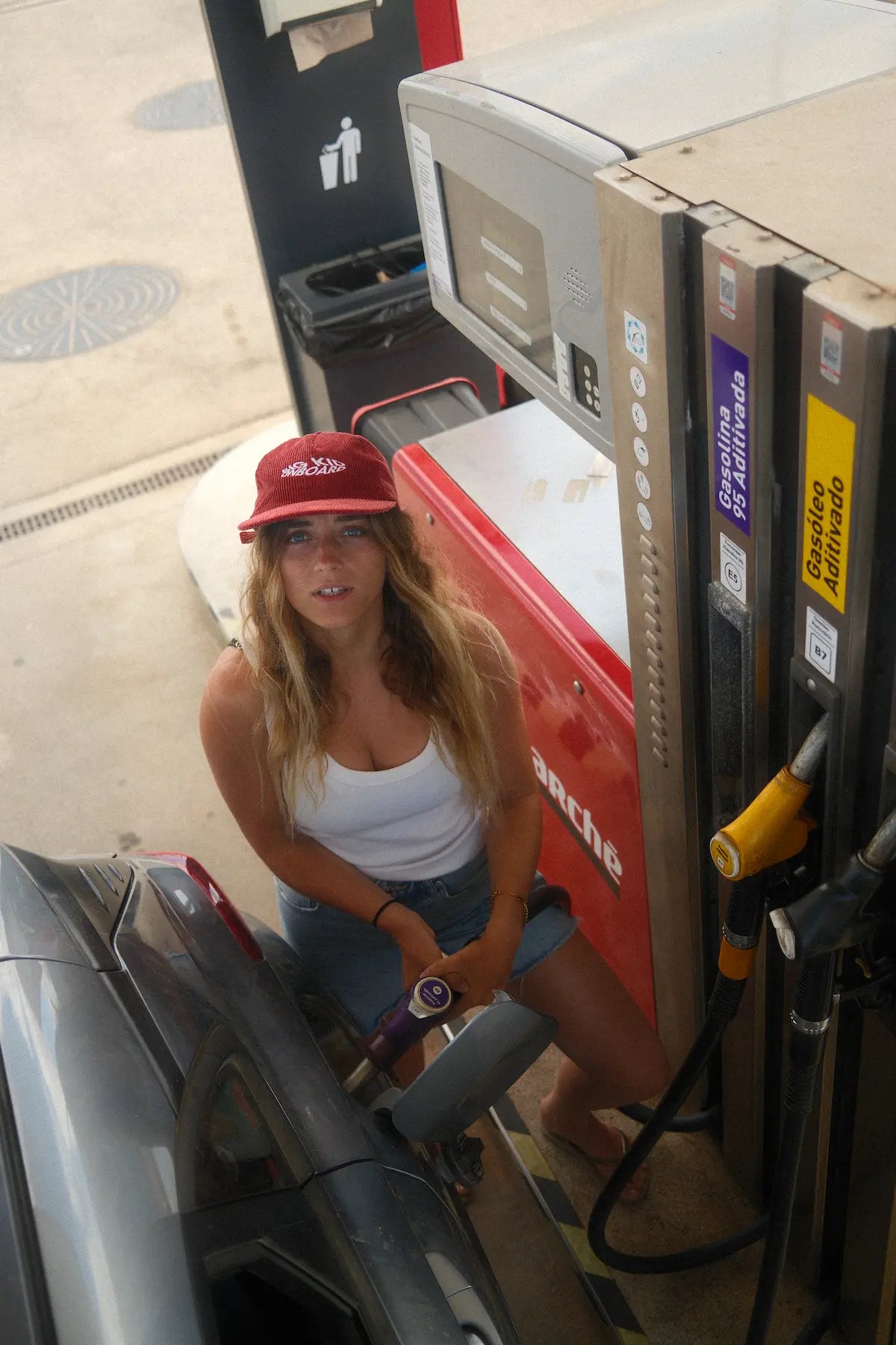 Casquette rouge Sunshine Big Kid On Board