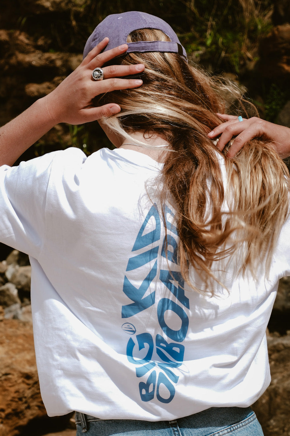 Camiseta Big Kids On Board Blue Wave