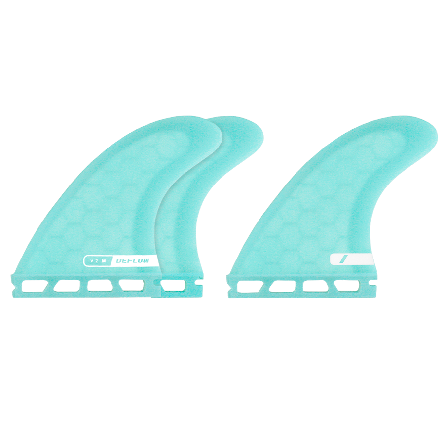 Combo de 3 quillas surf Deflow V.2 azul celeste para olas