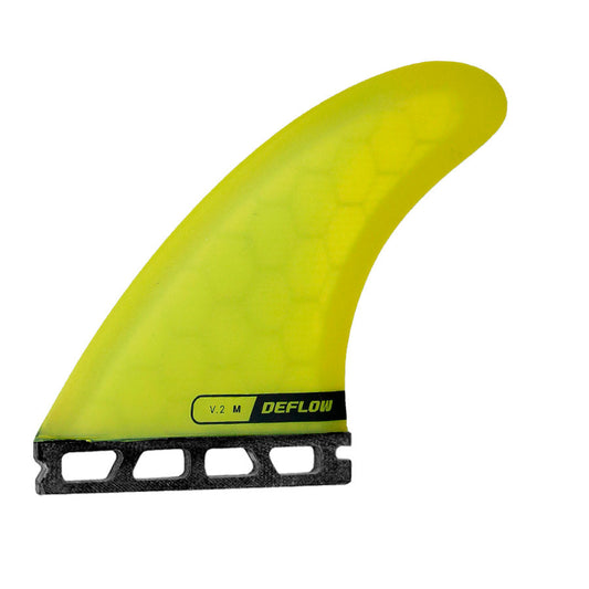 Diseño estético de la quilla surf Deflow V.2 verde oliva.