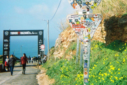 Las Olas en Nazaré, Portugal