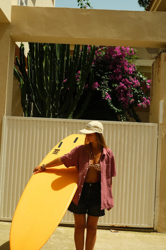 Tabla de Surf Fibra 6.6 Epoxy Naranja