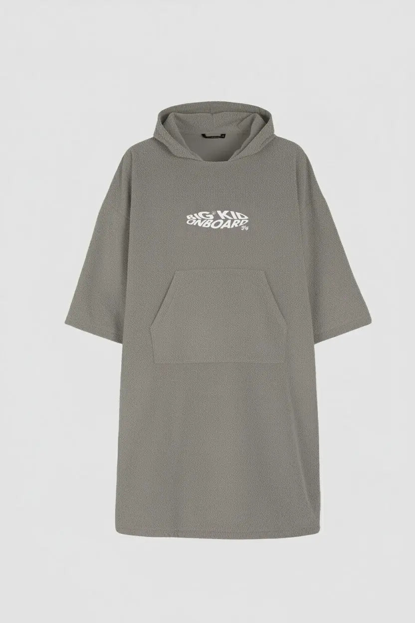 Poncho de surf gris