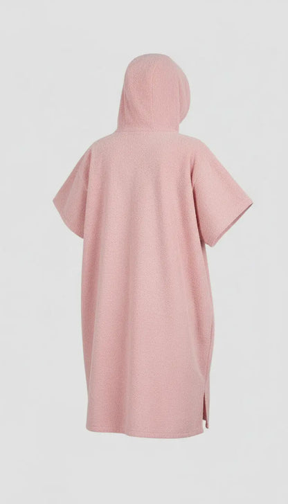 Poncho de surf rosa