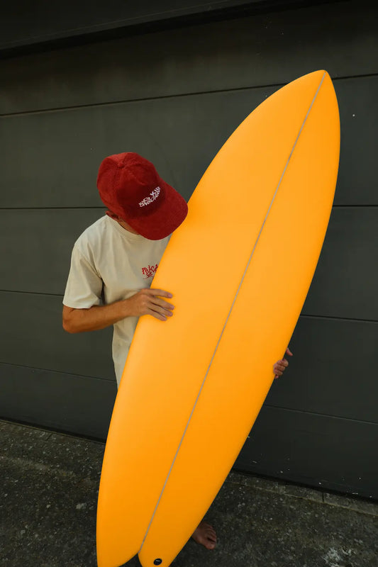 Tabla de Surf Fibra 6.4 Epoxy Naranja