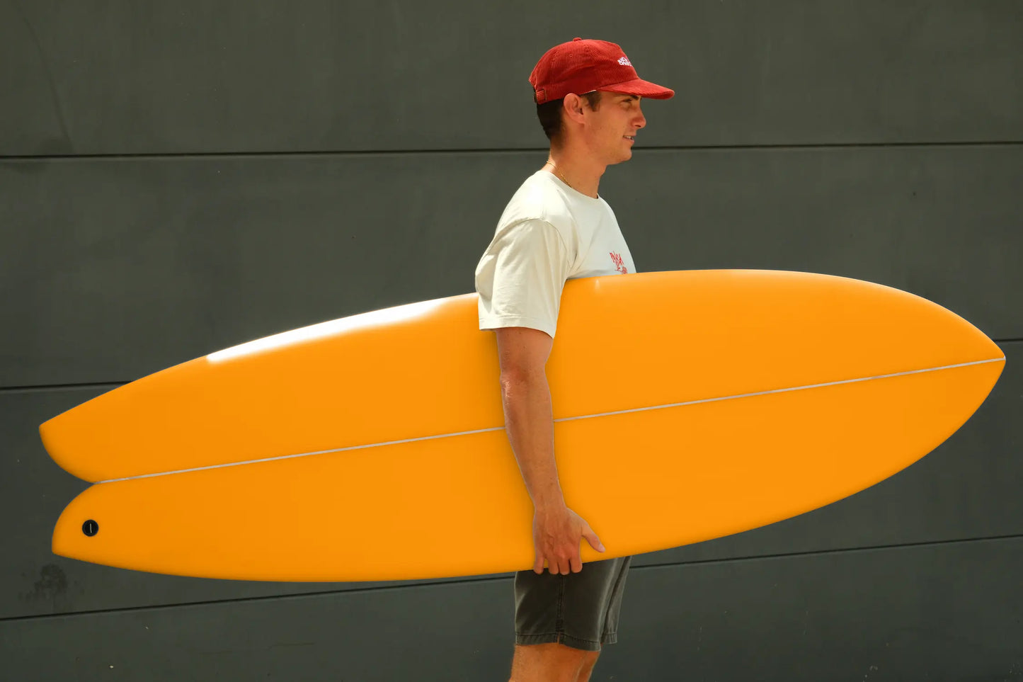 Tabla de Surf Fibra 6.4 Epoxy Naranja