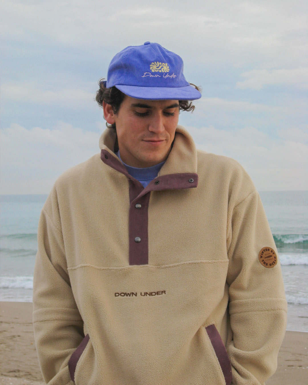 Gorra de pana lila