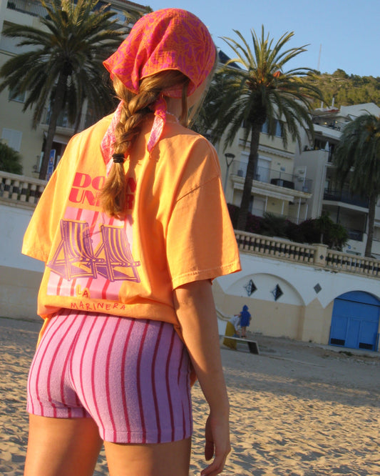 Short de rayas rosa