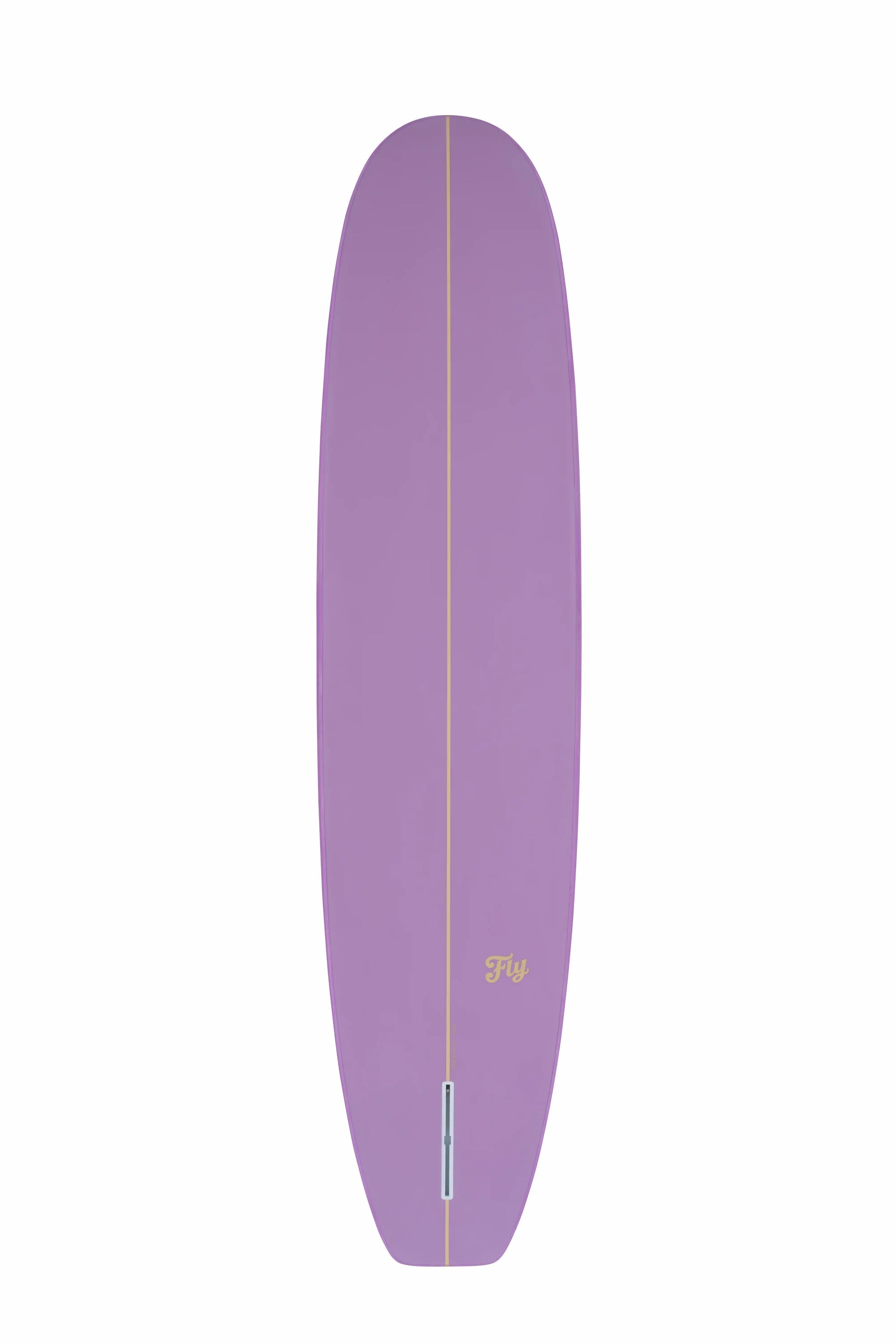 Vista posteriorcompleta del longboard Moonwalk en color rosa pastel (soft pink) 