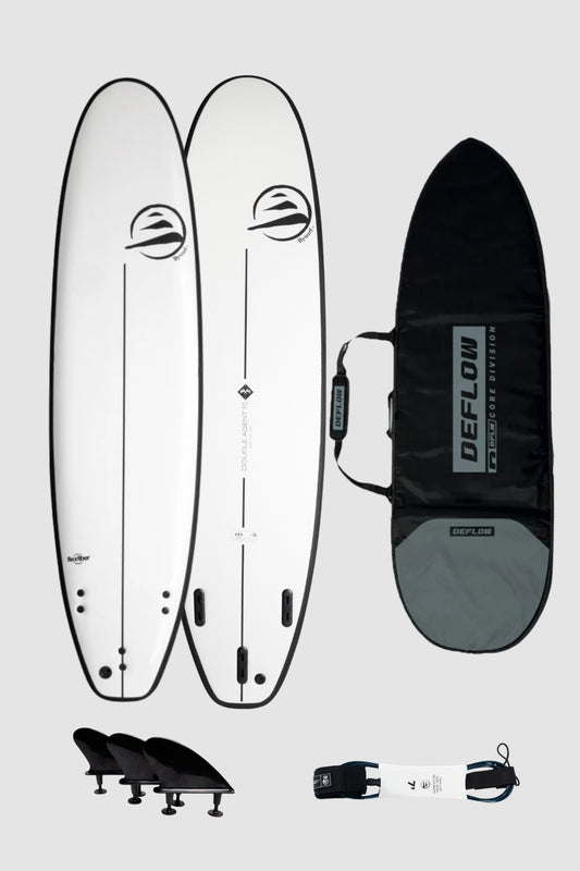 pack de tabla evolutiva de funda y leash