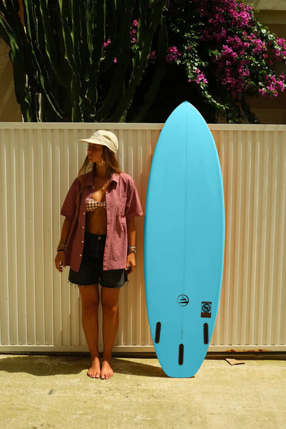 Tabla de Surf Fibra 6.8 Epoxy Azul