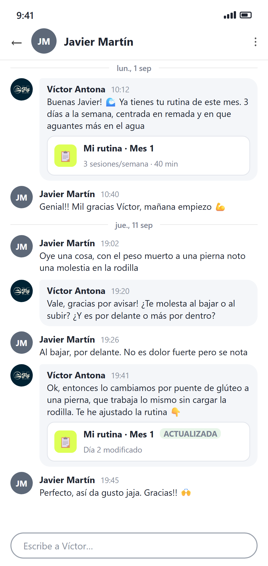 Seguimiento y revisión cada mes