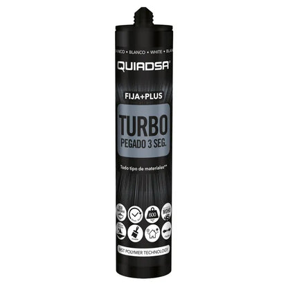 Adhesivo sellador Quiadsa Turbo blanco de 290ml para reparación de tablas de surf de fibra y epoxi.