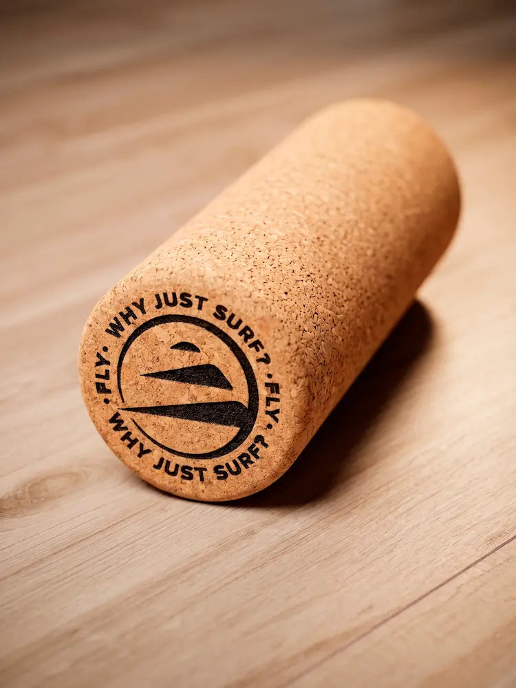 Rulo del balance board de surf  desde el lateral.