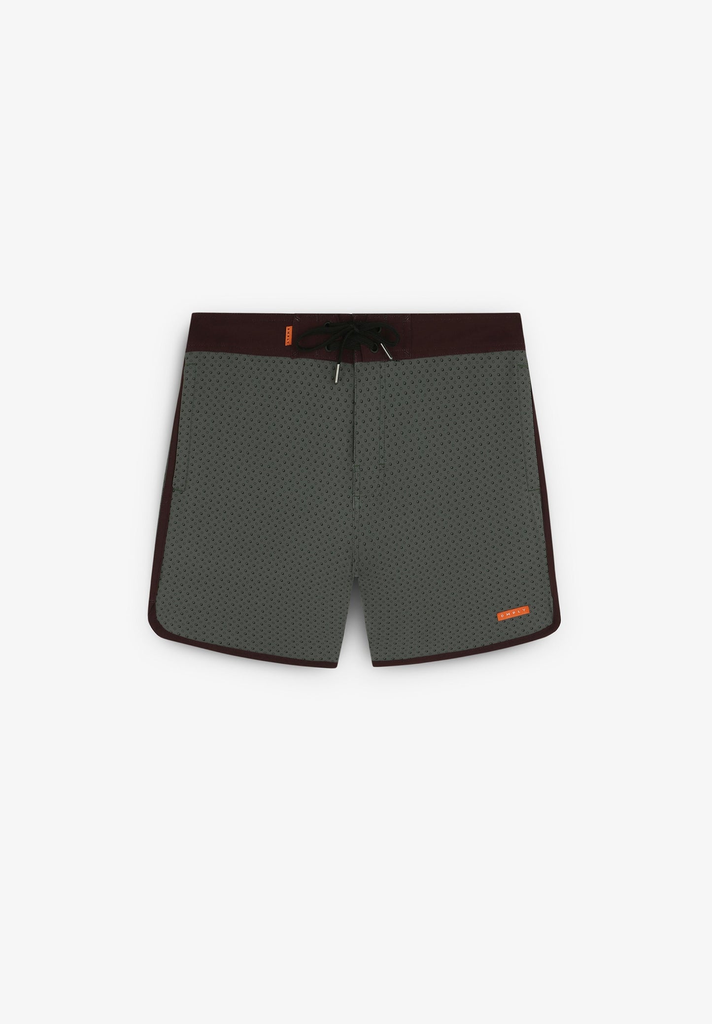 Bañador de surf hombre Deeply Beach boardshort gris plano completo