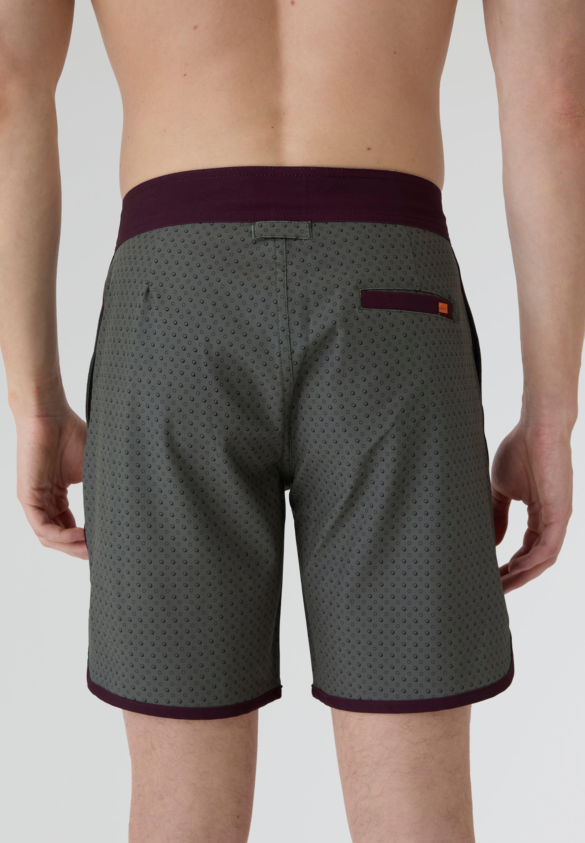 Bañador surf hombre Deeply Beach vista trasera bolsillos laterales
