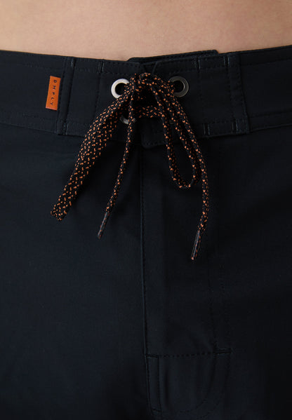 Detalle cintura y cordón naranja bañador surf hombre Deeply Limitless II negro blanco