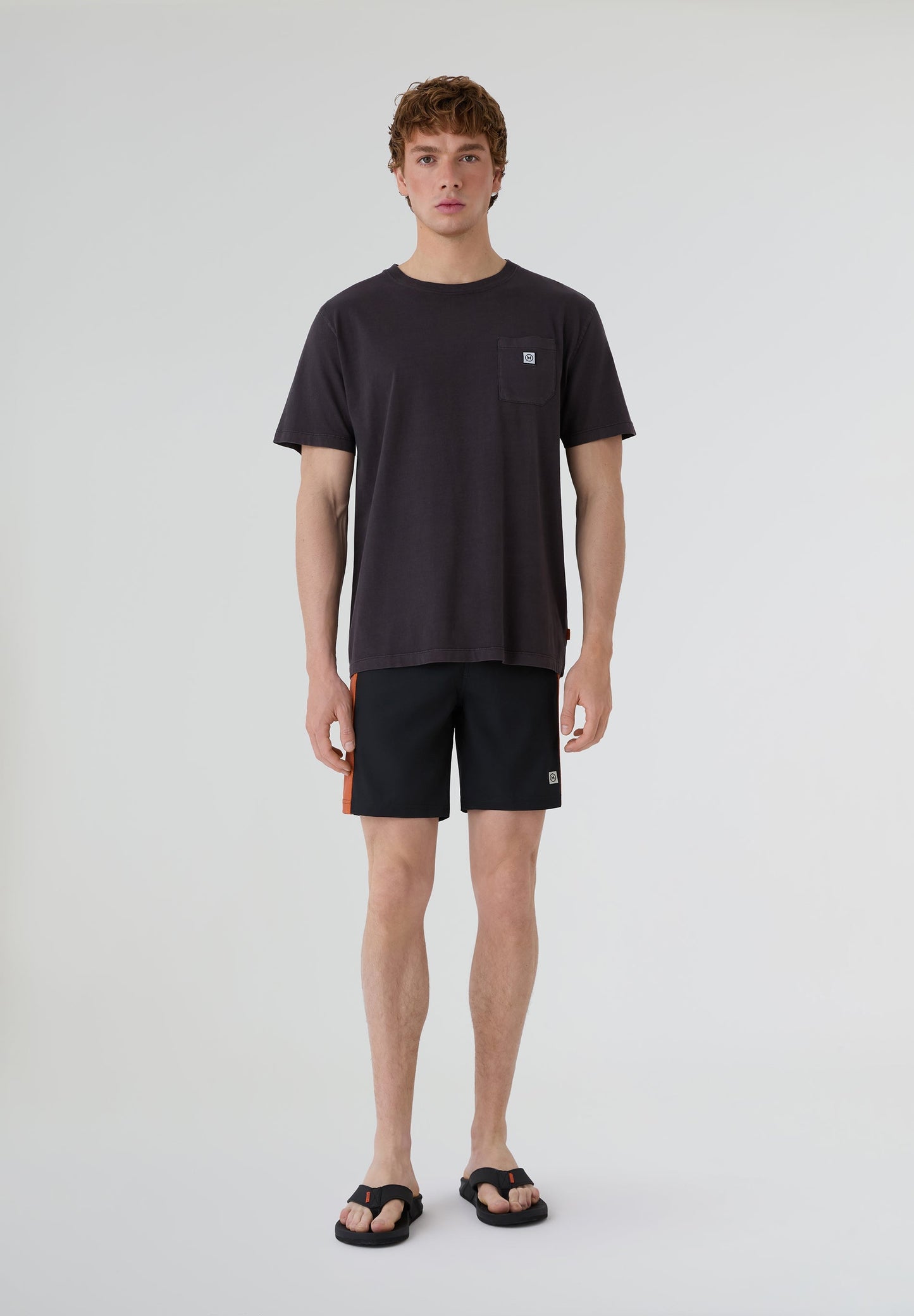 Bañador boardshort Deeply Limitless II hombre negro plano frontal
