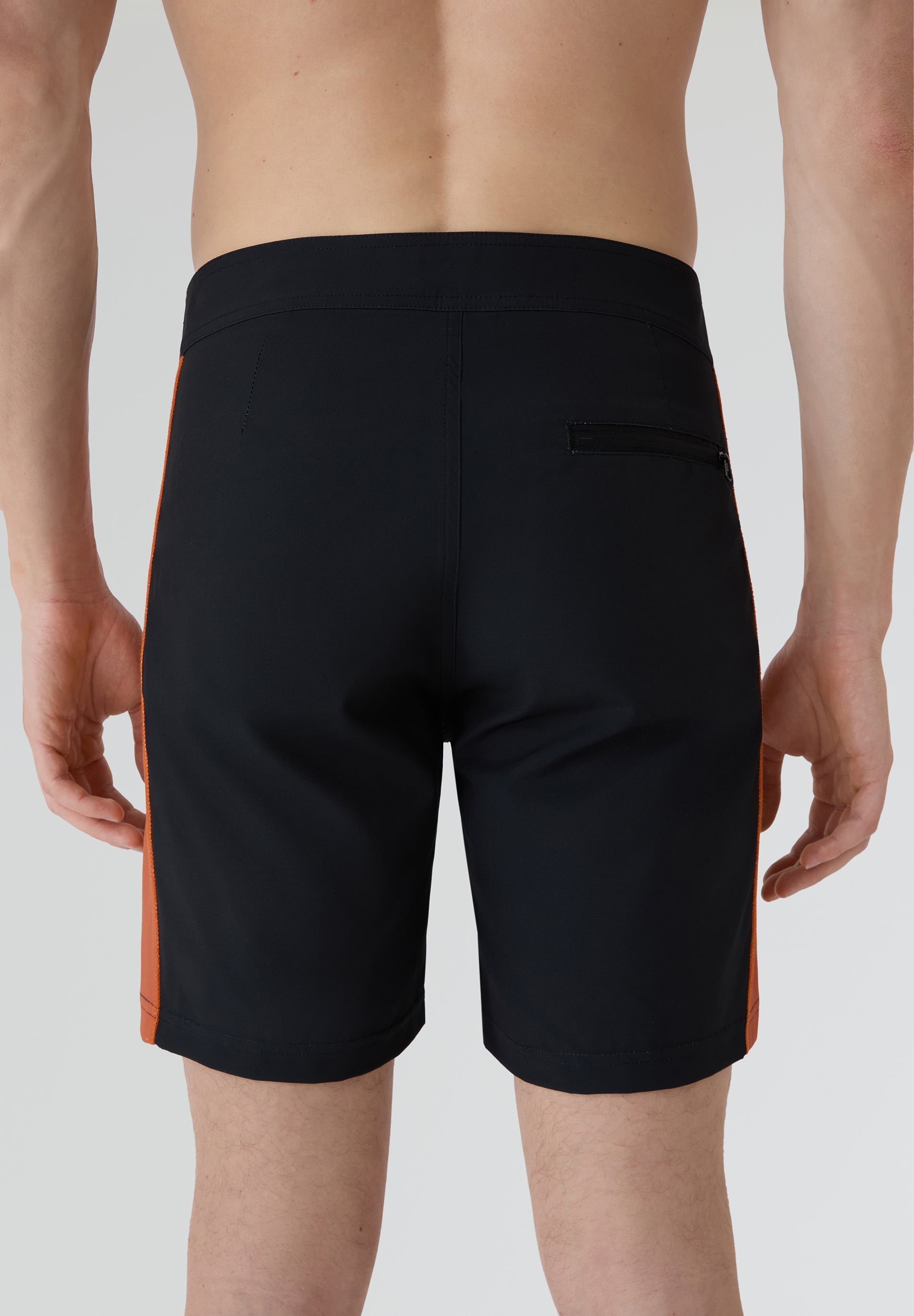 Bañador surf hombre Deeply Limitless II negro vista trasera bolsillo
