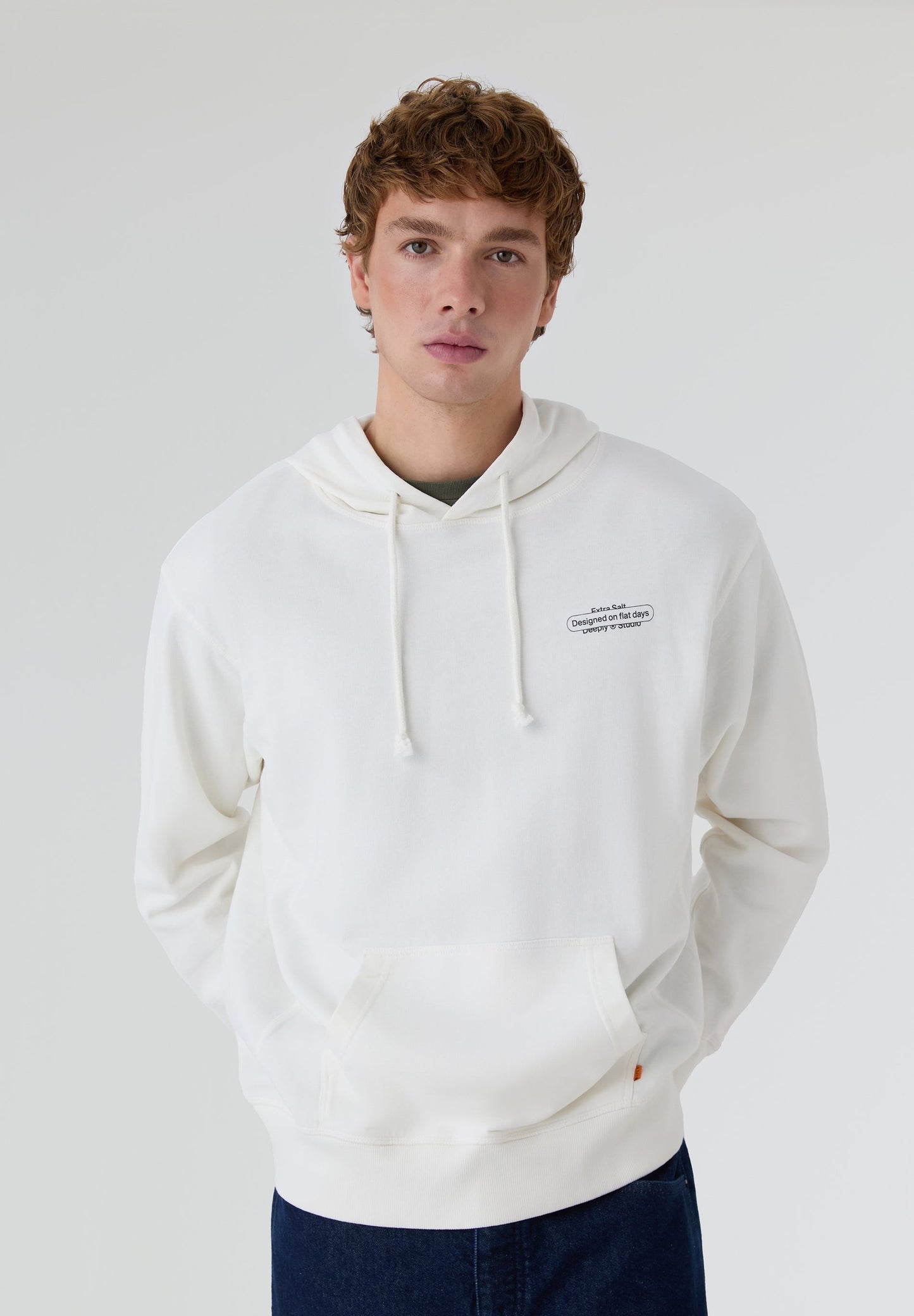 Sudadera con Capucha Flat Days Beige - Ropa
