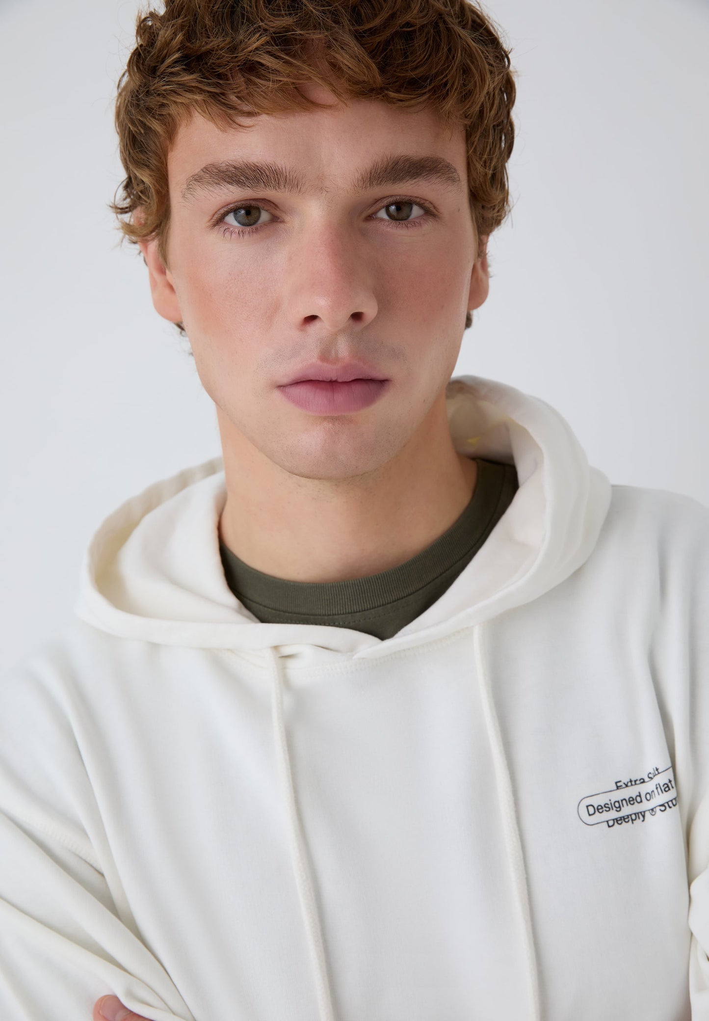 Sudadera con Capucha Flat Days Beige - Ropa