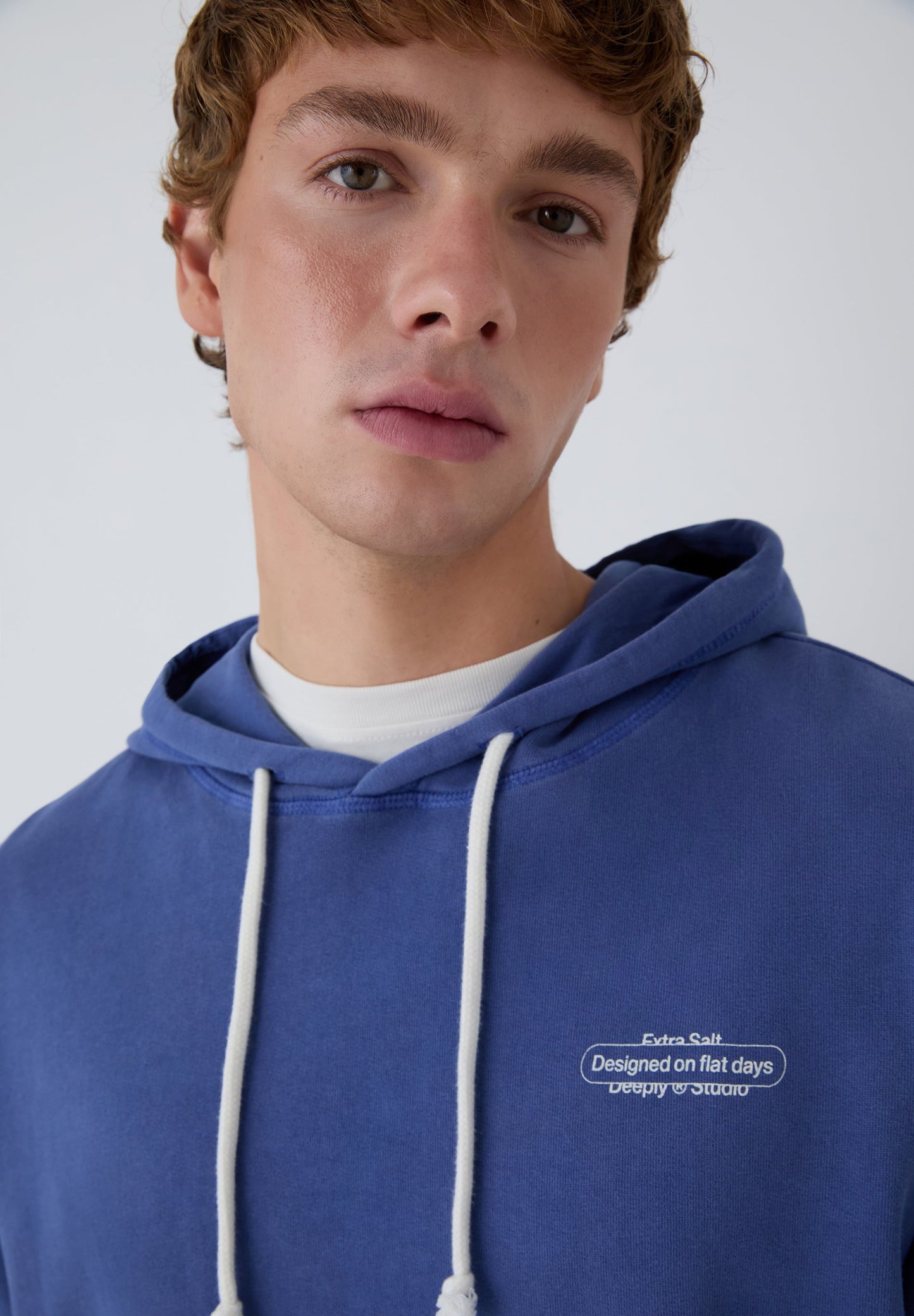 Sudadera con Capucha Flat Days Azul - Ropa