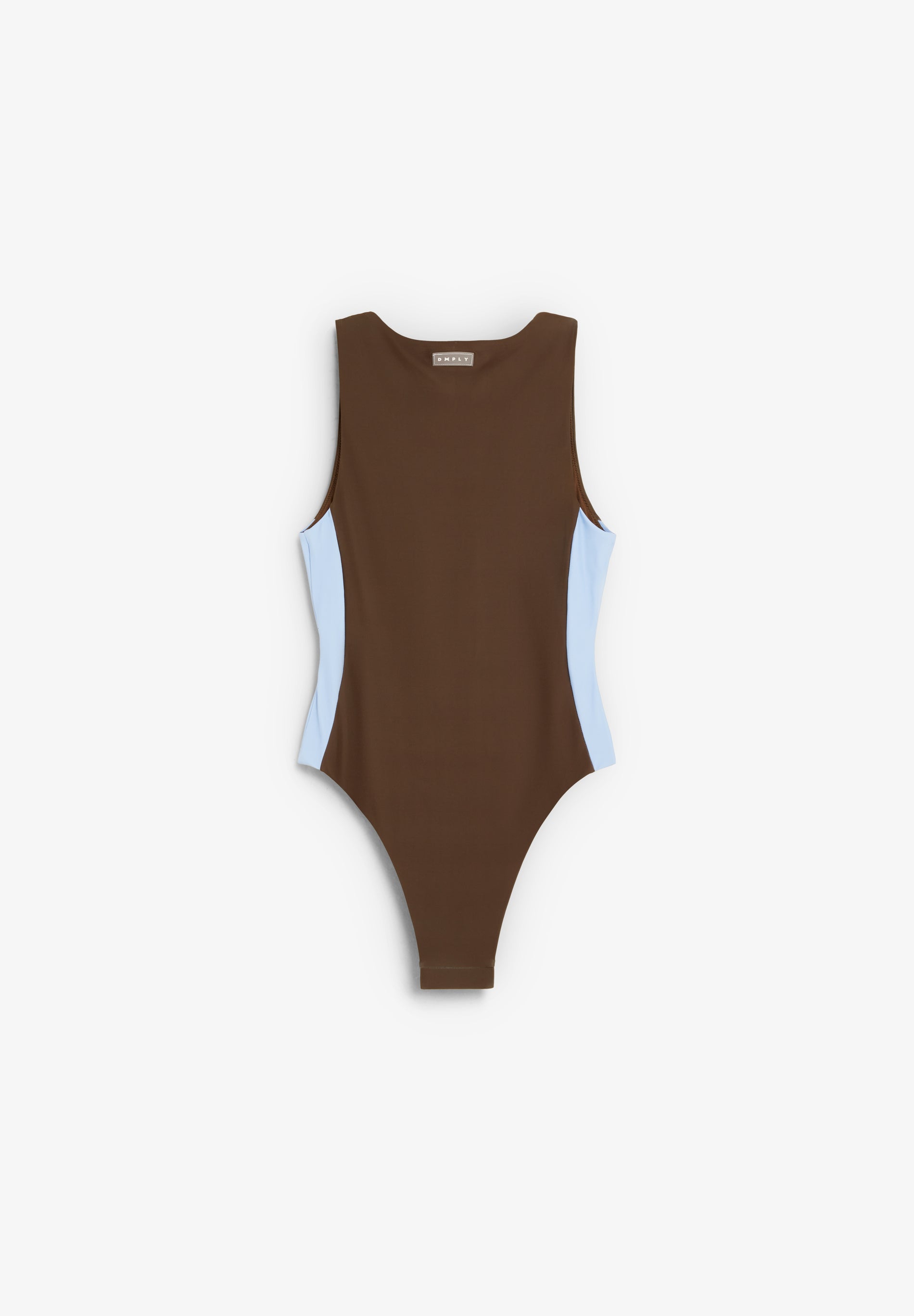 Bañador Deeply Mujer Limitless marrón, plano frontal doblado