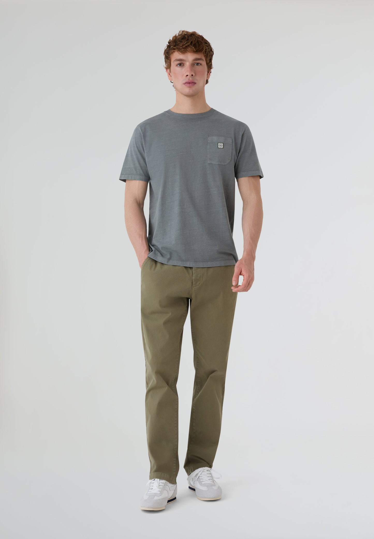 Camiseta Logo Line Gris - Ropa