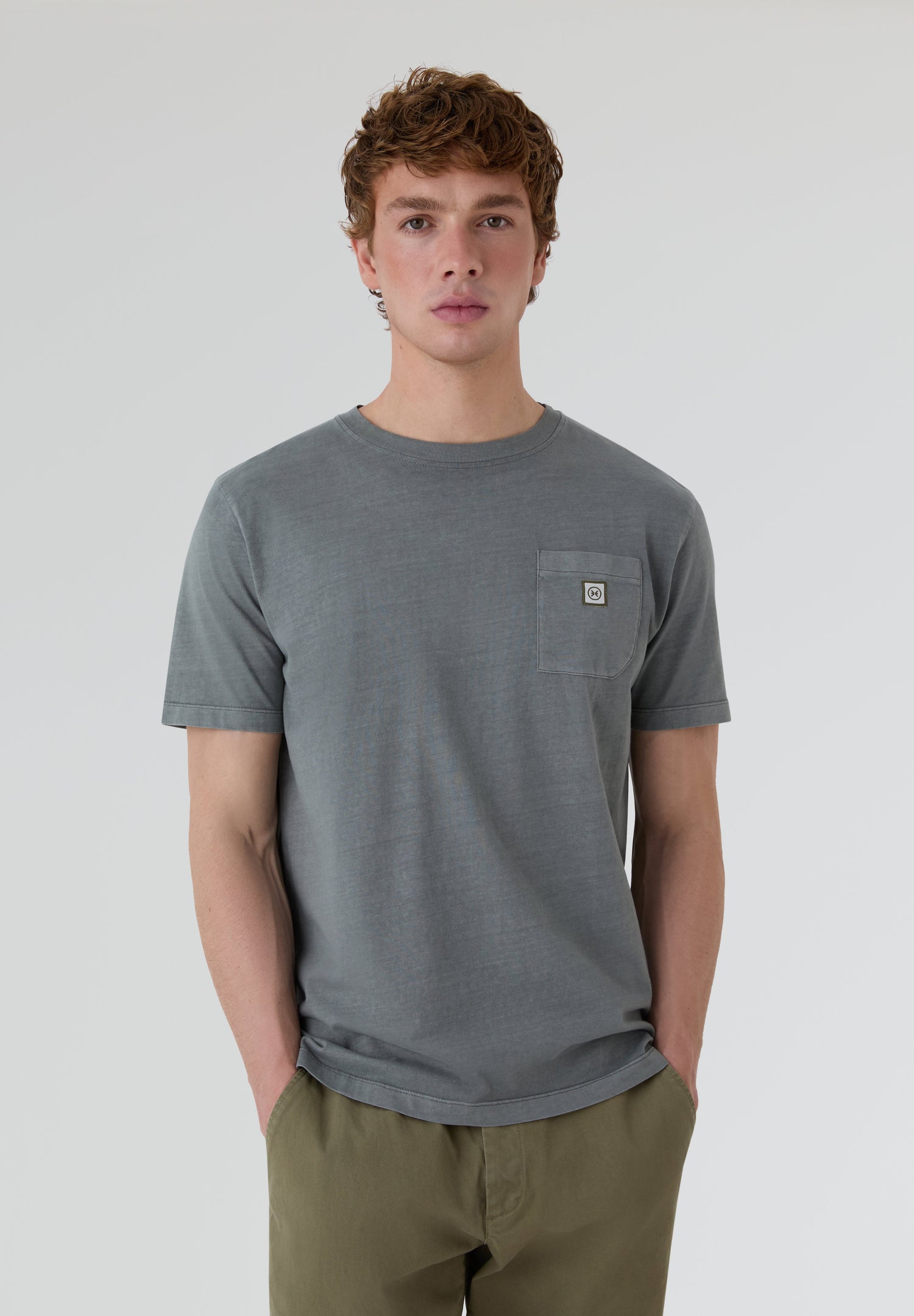 Camiseta Logo Line Gris - Ropa
