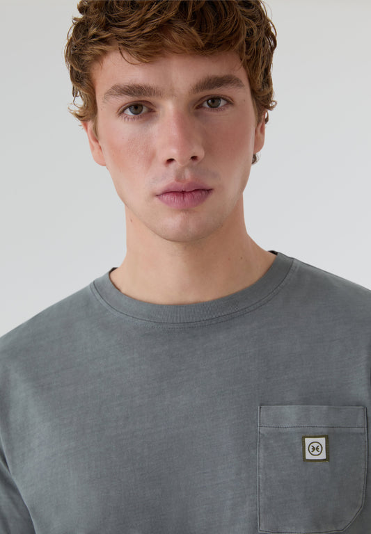 Camiseta Logo Line Gris - Ropa