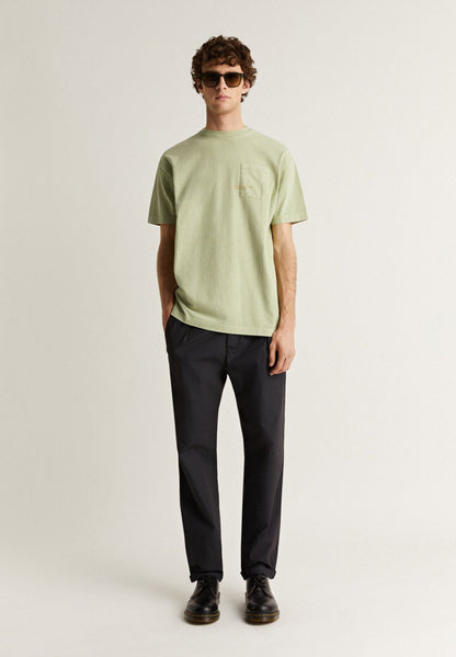 Camiseta Bolsillo Gráfico Caqui - Ropa