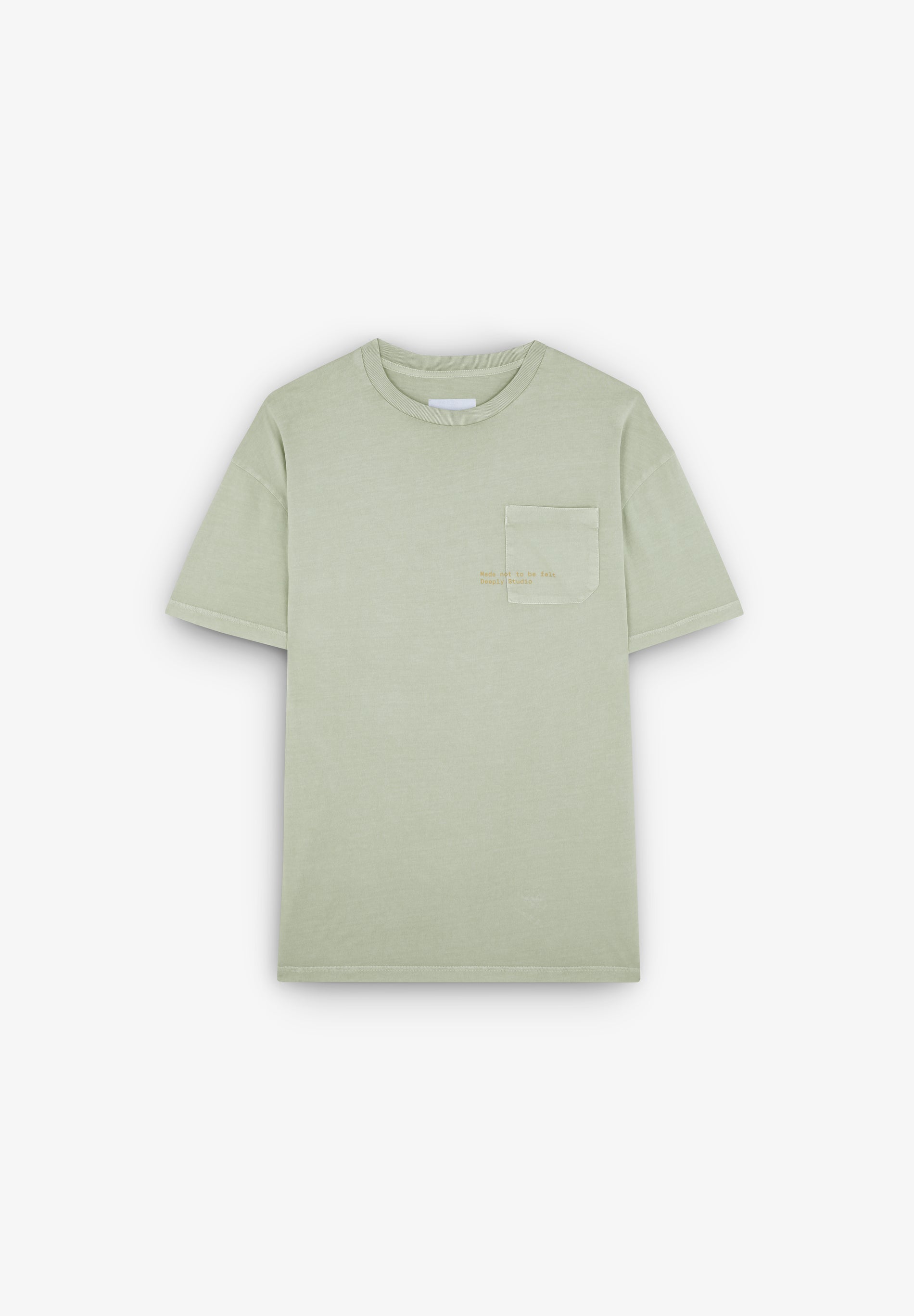 Camiseta Bolsillo Gráfico Caqui - Ropa