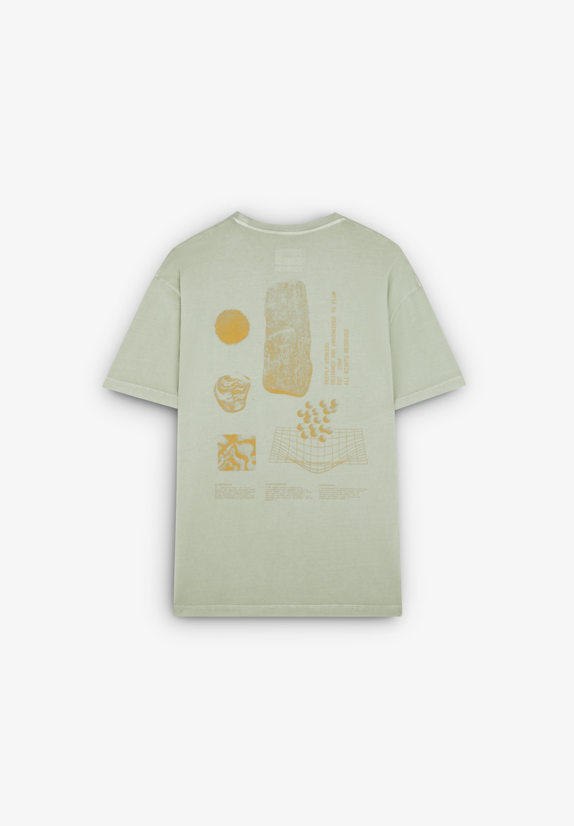Camiseta Bolsillo Gráfico Caqui - Ropa