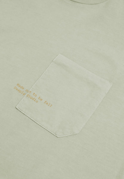 Camiseta Bolsillo Gráfico Caqui - Ropa