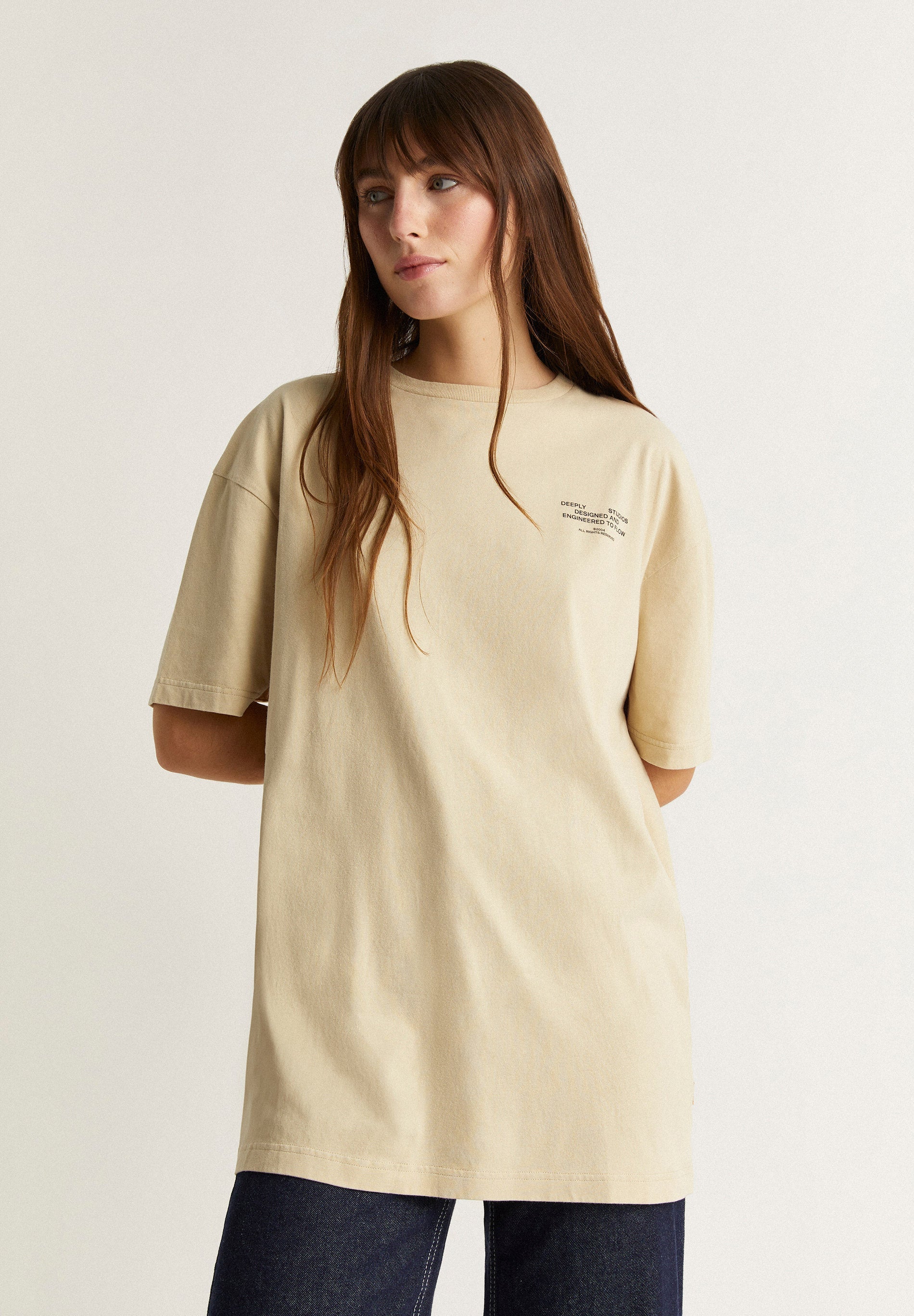Camiseta Gráfico Marrón Claro - Ropa