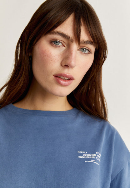 Camiseta Gráfico Azul Marino - Ropa