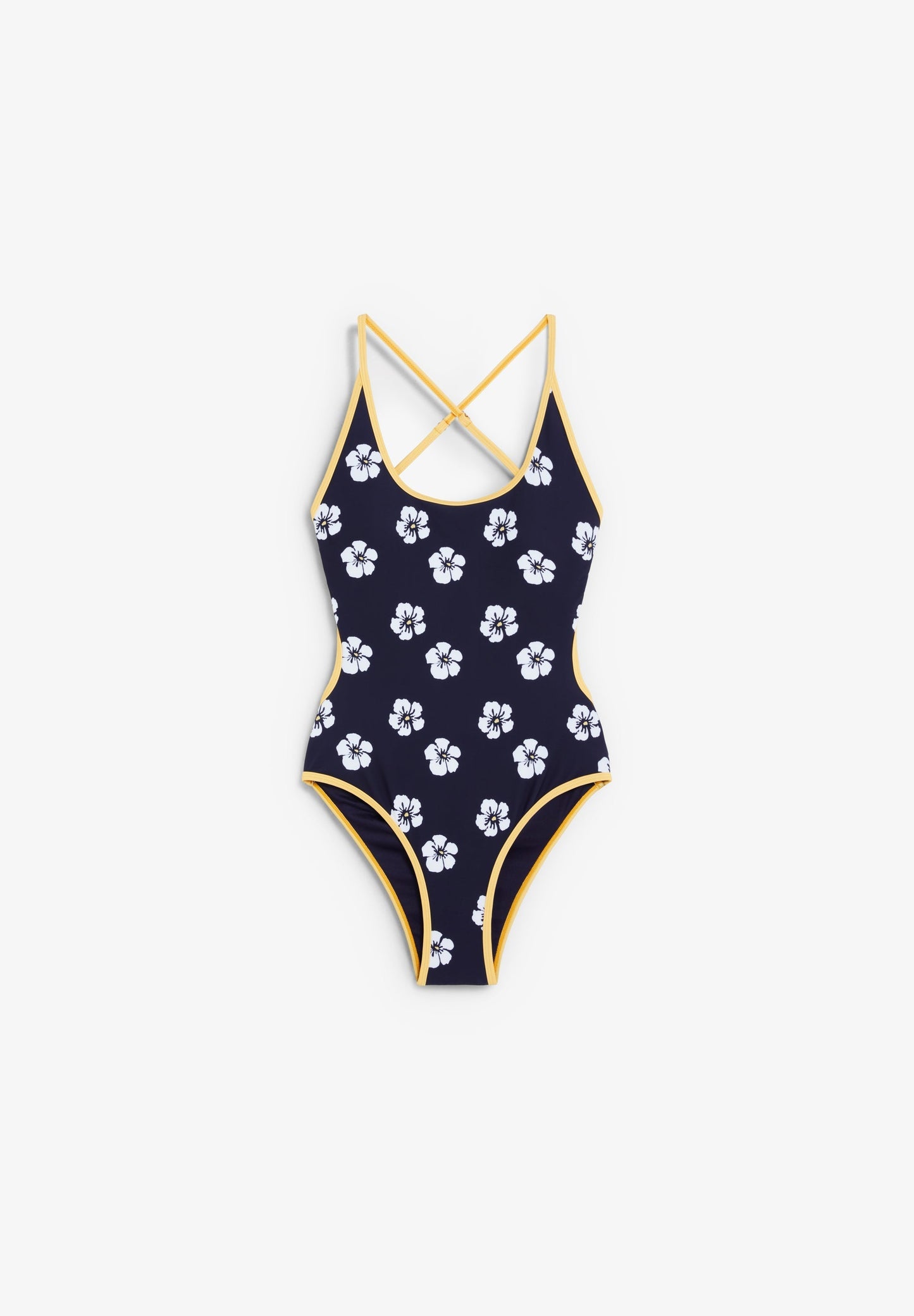 Bañador Deeply Mujer Glow azul marino, vista frontal completa
