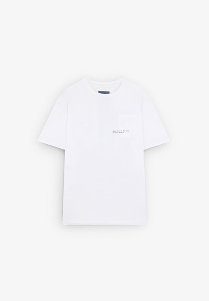 Camiseta Bolsillo Gráfico Blanco Roto - Ropa