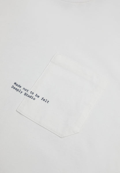 Camiseta Bolsillo Gráfico Blanco Roto - Ropa