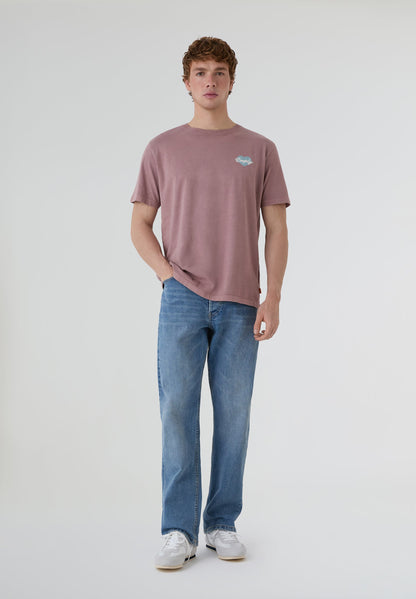 Camiseta Salted Hearts Rosa Antiguo - Ropa