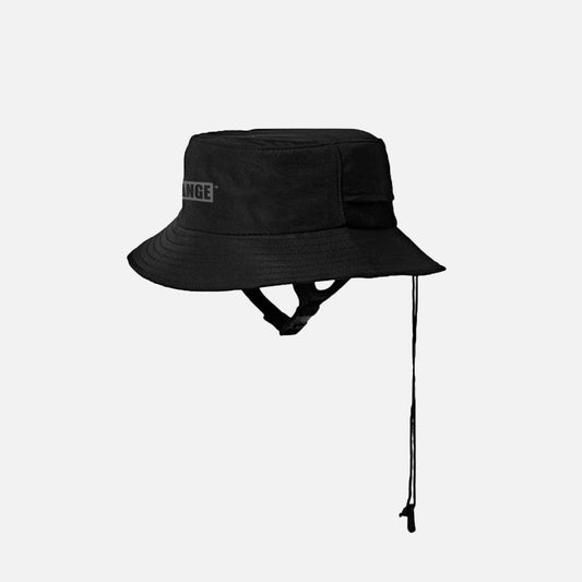 Gorro de surf Negro Deflow con protección UV y correa ajustable
