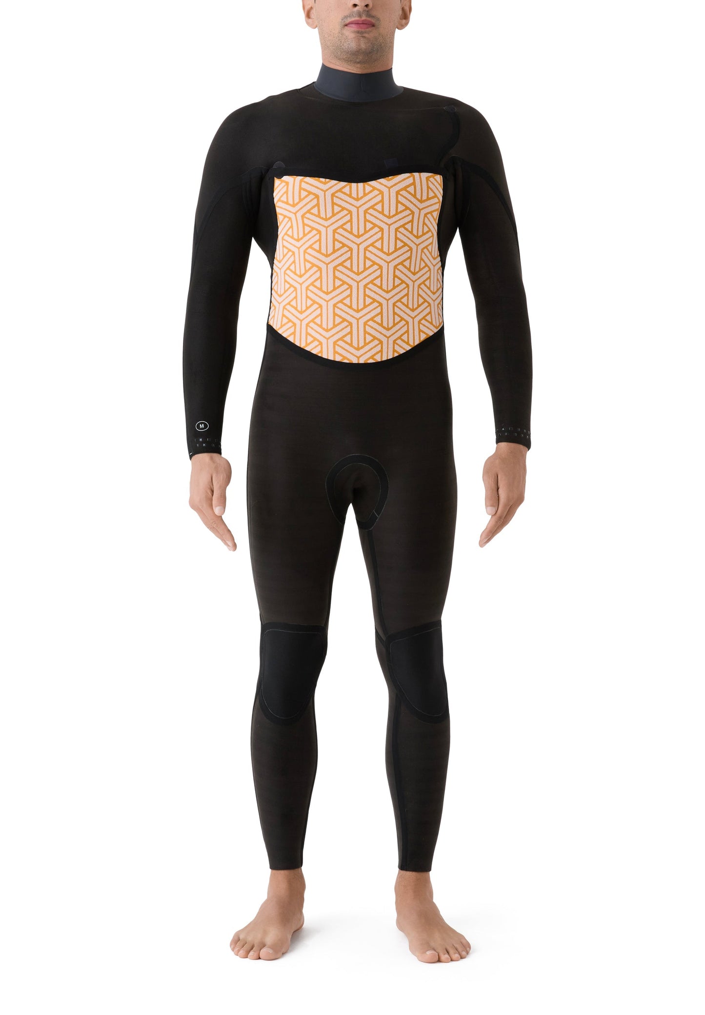 Interior del neopreno Explorer IV mostrando el forro naranja FastDry que acelera el secado y retiene el calor corporal.