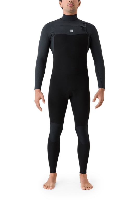 Traje de neopreno integral Deeply Explorer III 3/2 para hombre en color negro, fabricado con Mineralprene ecológico a base de conchas de ostra.