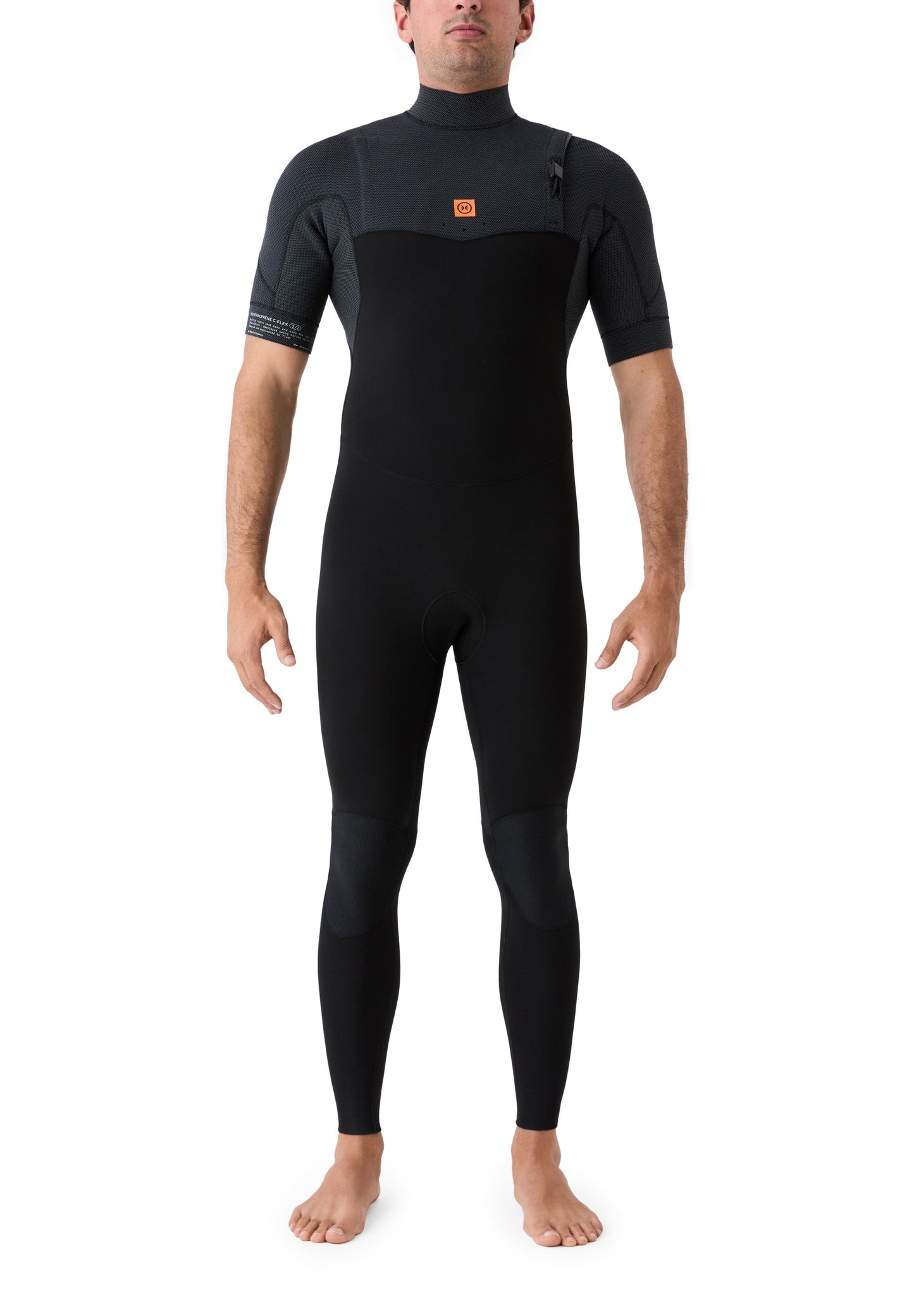 Traje de neopreno de manga corta Deeply Explorer III 2/2 para hombre, fabricado con Mineralprene sostenible para surf en aguas cálidas.