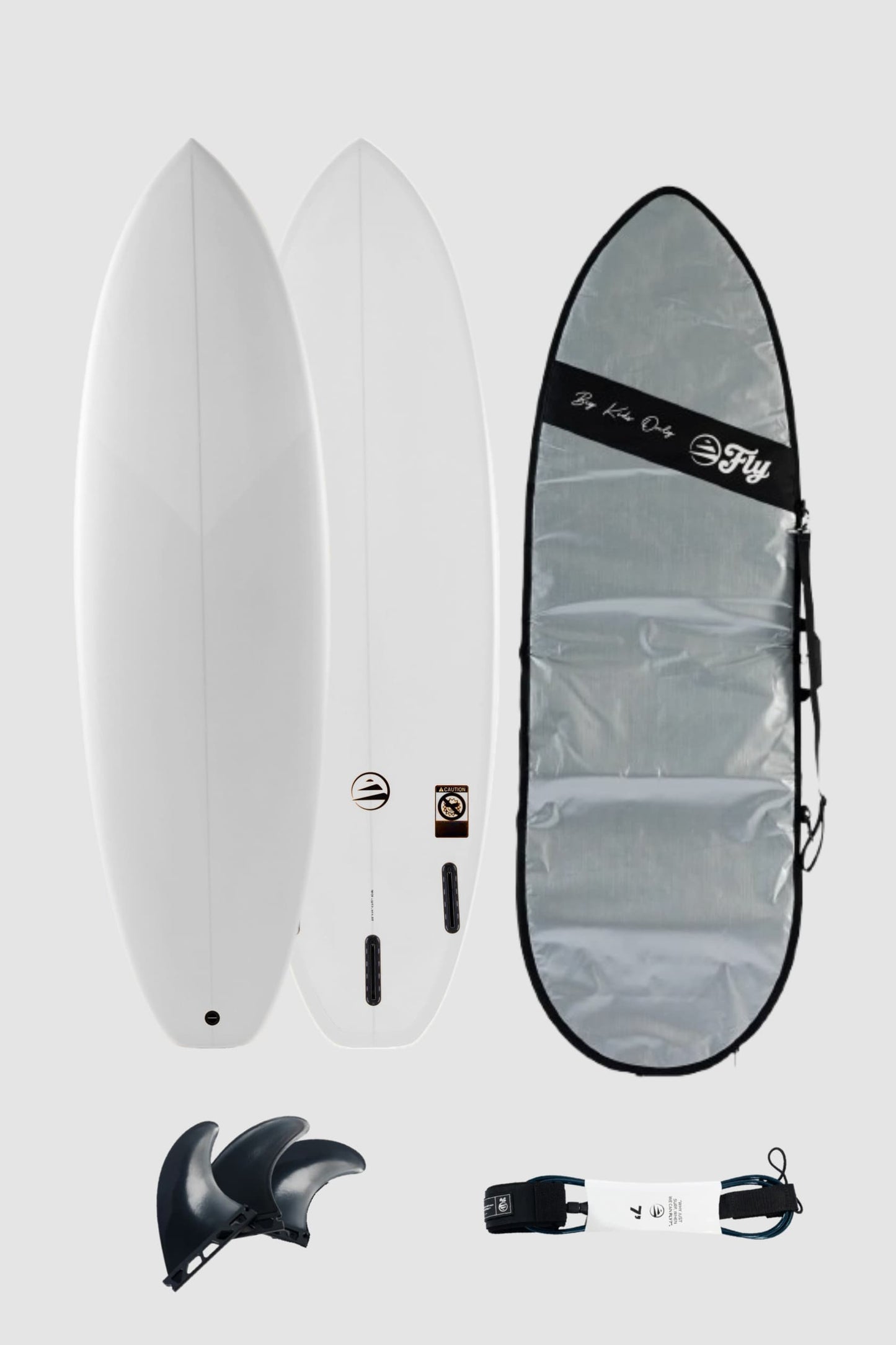 Pack Surf Fibra | Tabla 6.6 squash blanca