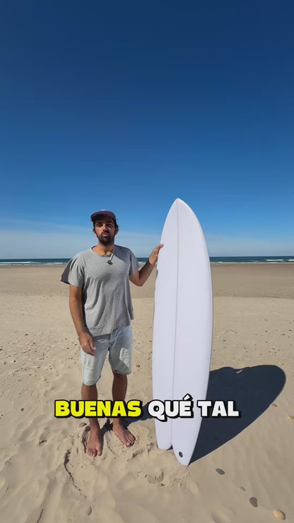 Tabla de surf Fibra Fish 6.4 Fibra Epoxy