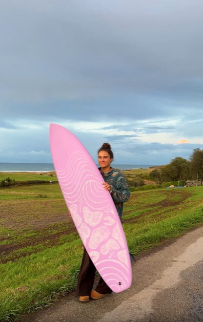 Tabla de surf Fibra 6.8 Squash Rosa